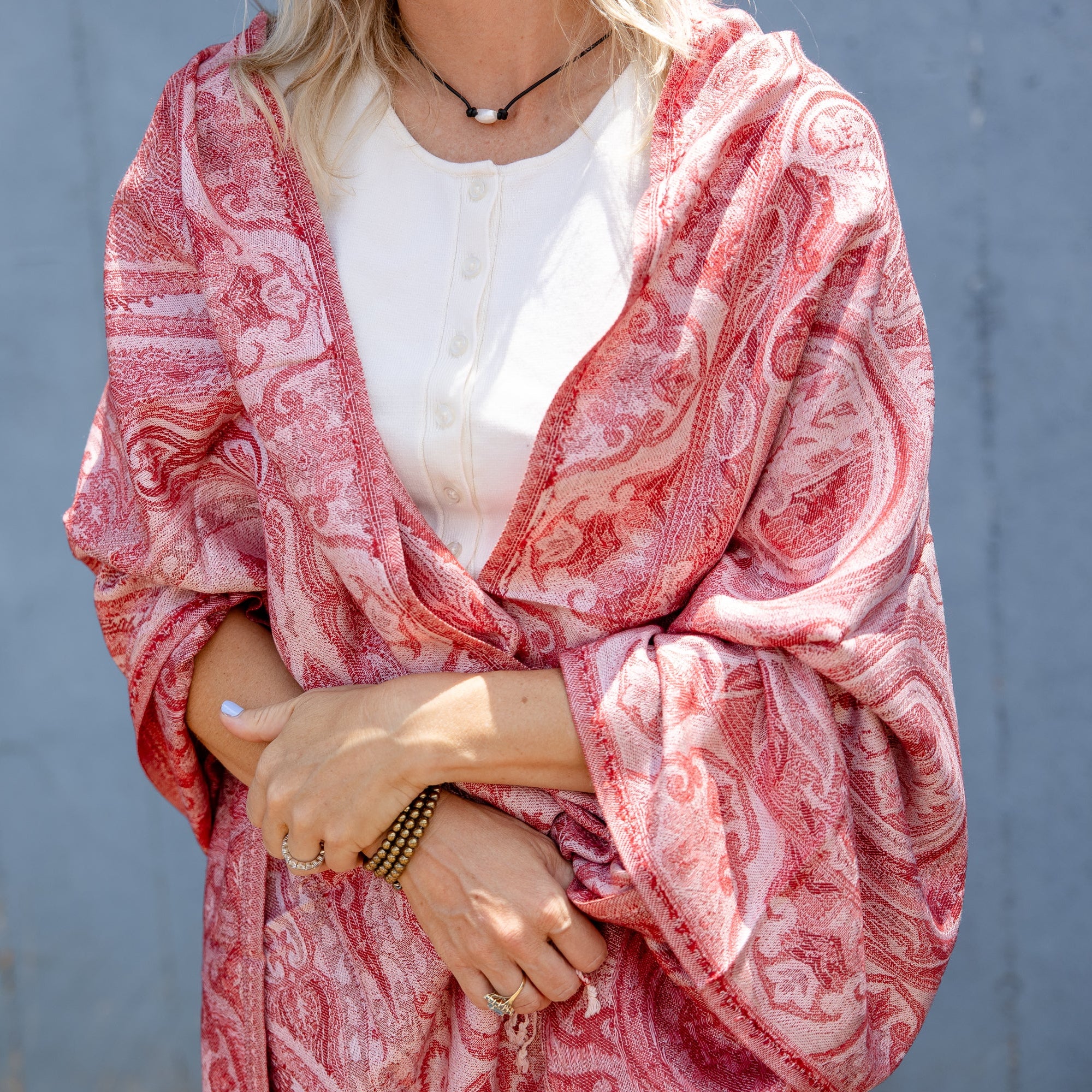 Rose Paisley Shawl