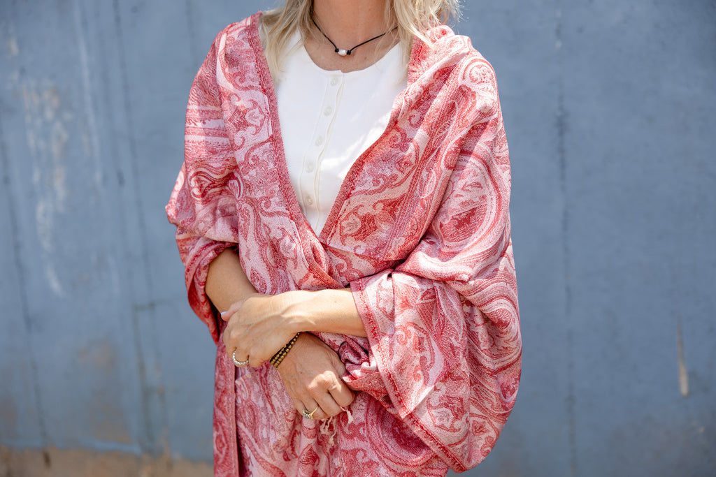 Rose Paisley Shawl