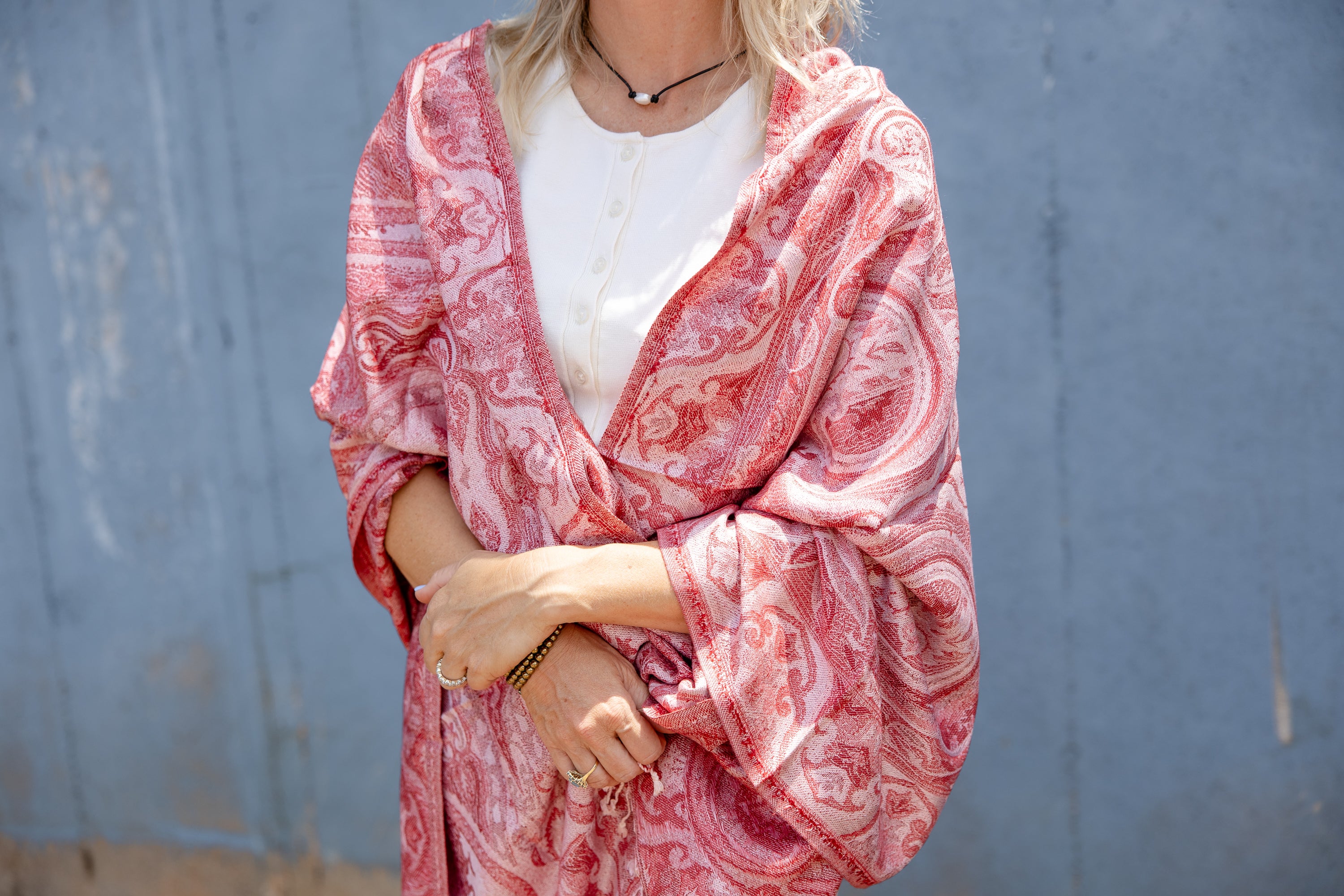 Rose Paisley Shawl