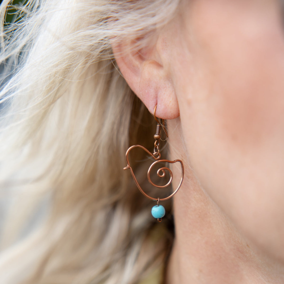 Fly Away Earrings -Turquoise
