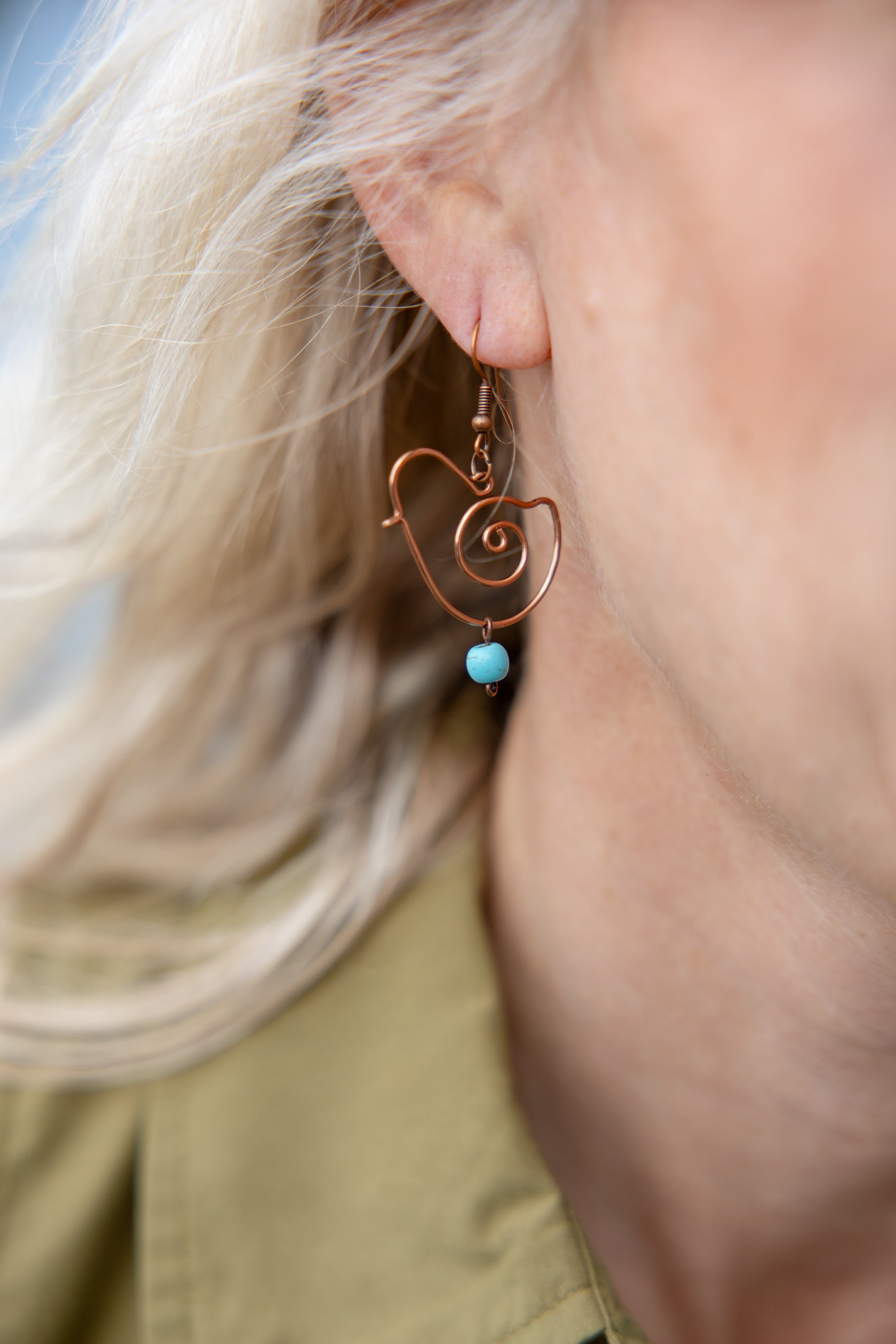 Fly Away Earrings -Turquoise