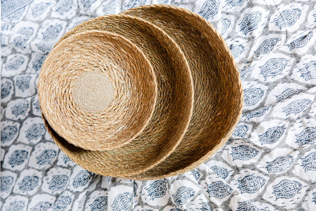 Catchall Woven Basket Bowl Small