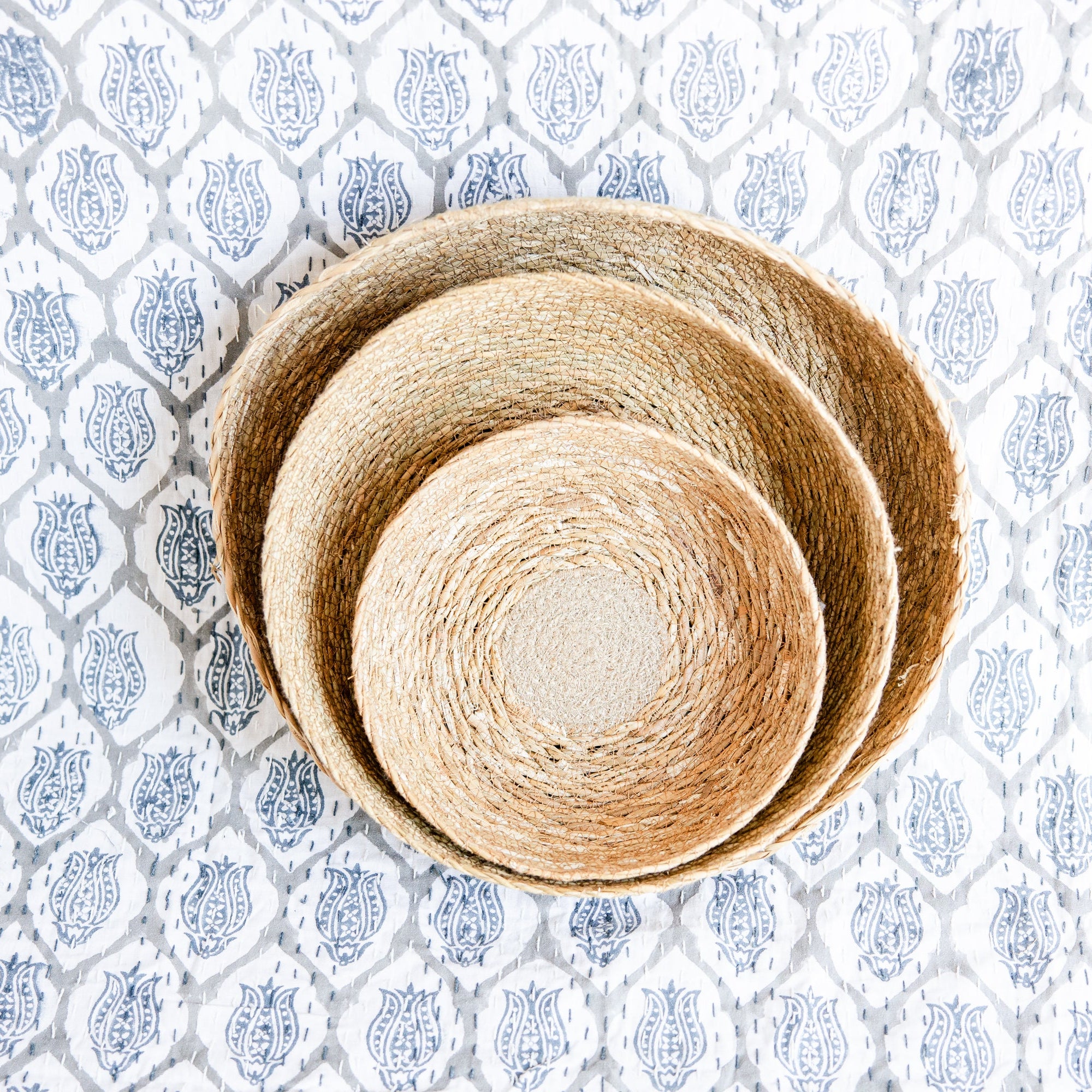 Catchall Woven Basket Bowl-Medium