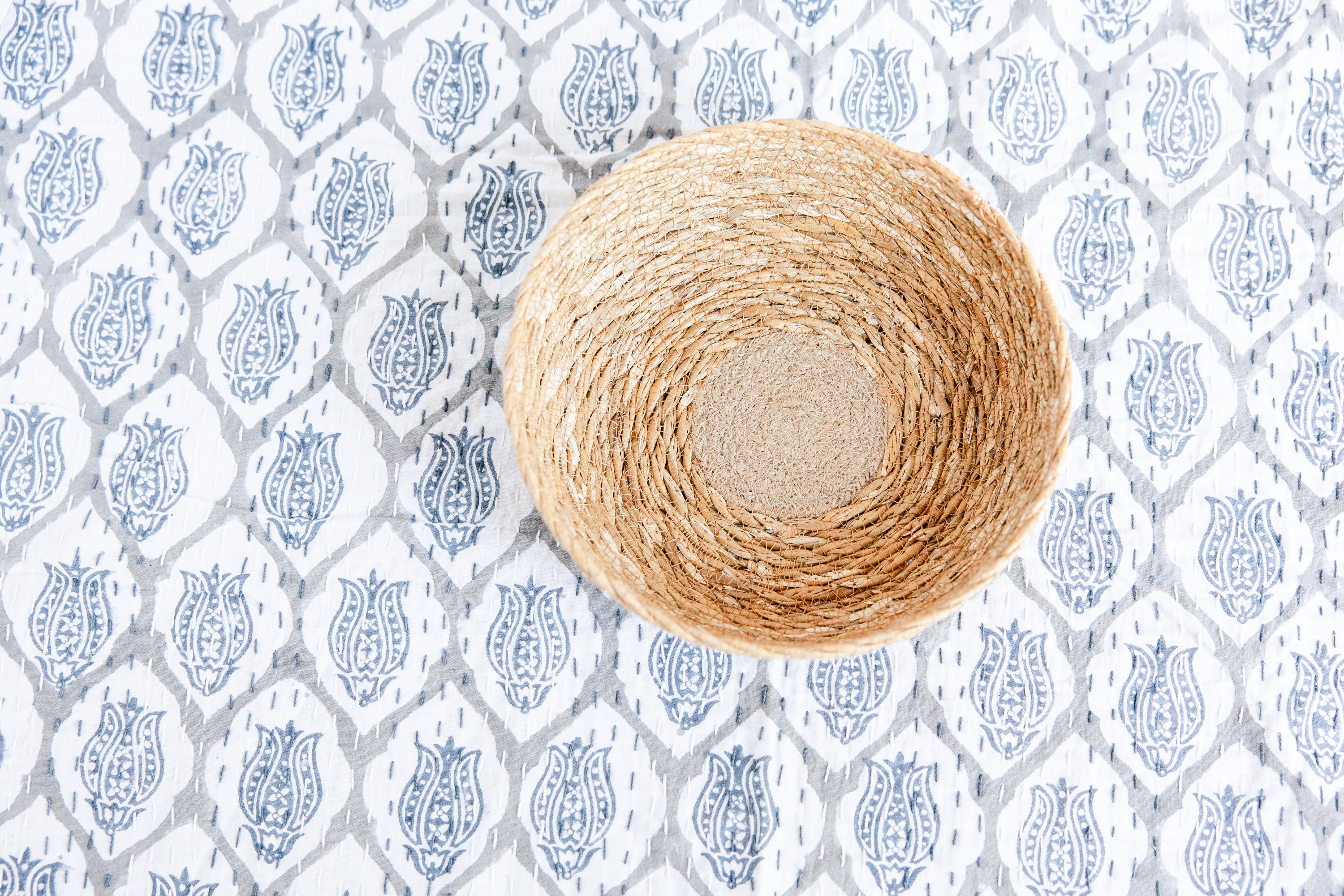 Catchall Woven Basket Bowl Small