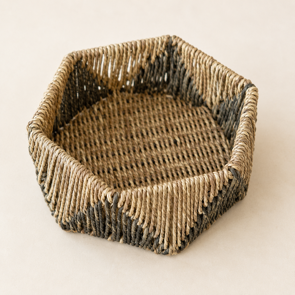 Driftwood Weave Iron Basket