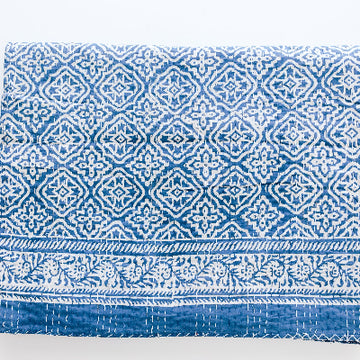 Kantha Stitch Bedcover