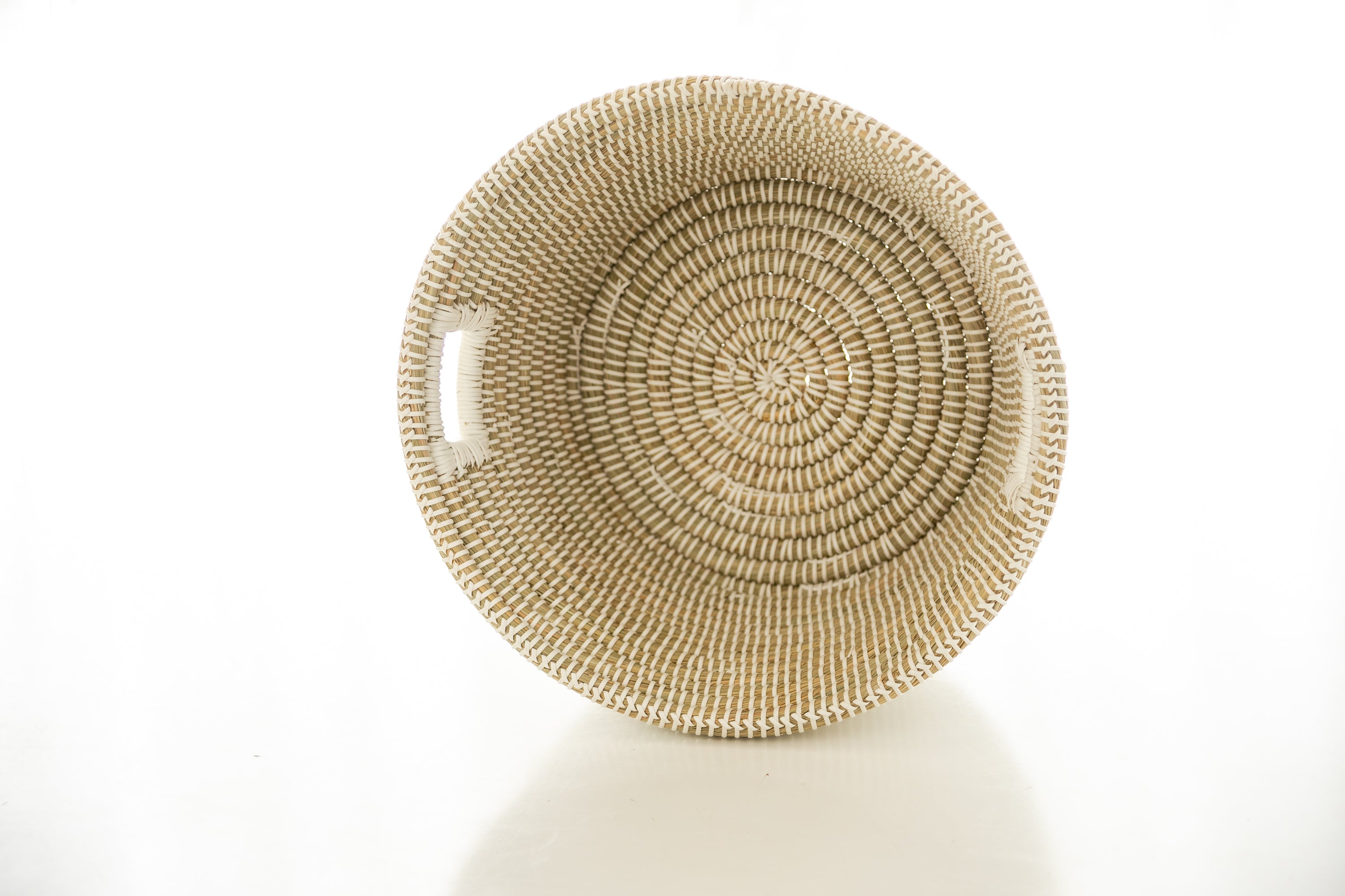 White Wrapped Kaisa Catchall Basket