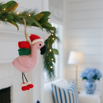Felt Flamingo Ornament