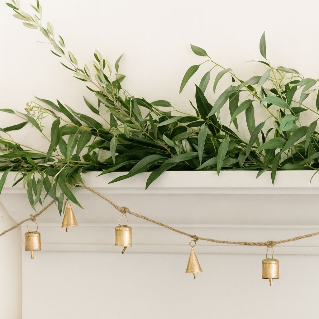Brass Bell Holiday Garland