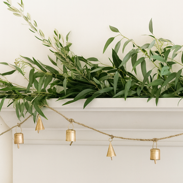 Brass Bell Holiday Garland
