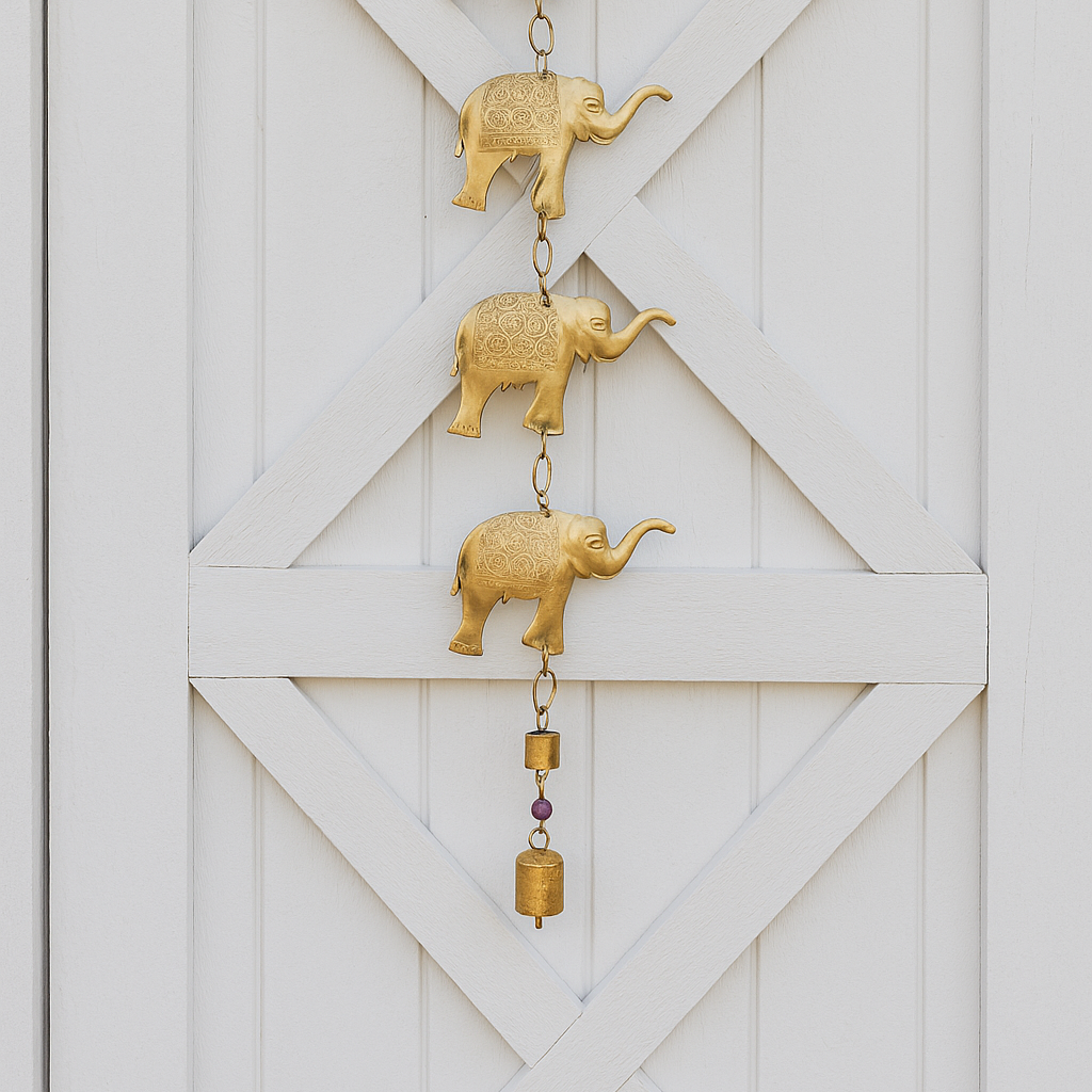 Hanging Tiered Elephant Chime