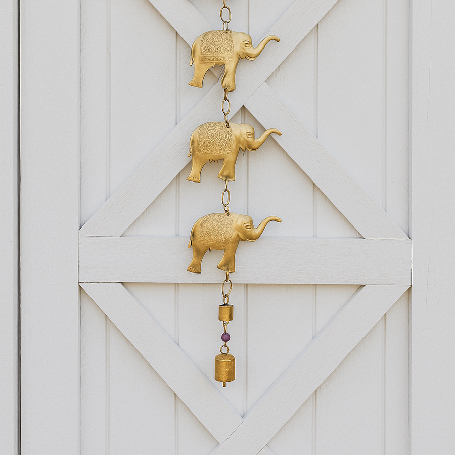 Hanging Tiered Elephant Chime