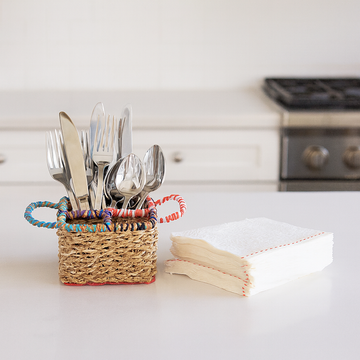 Sari Wrapped Utensil Caddy