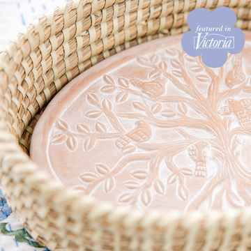 Oval Birds In A Tree Bread Warmer Basket