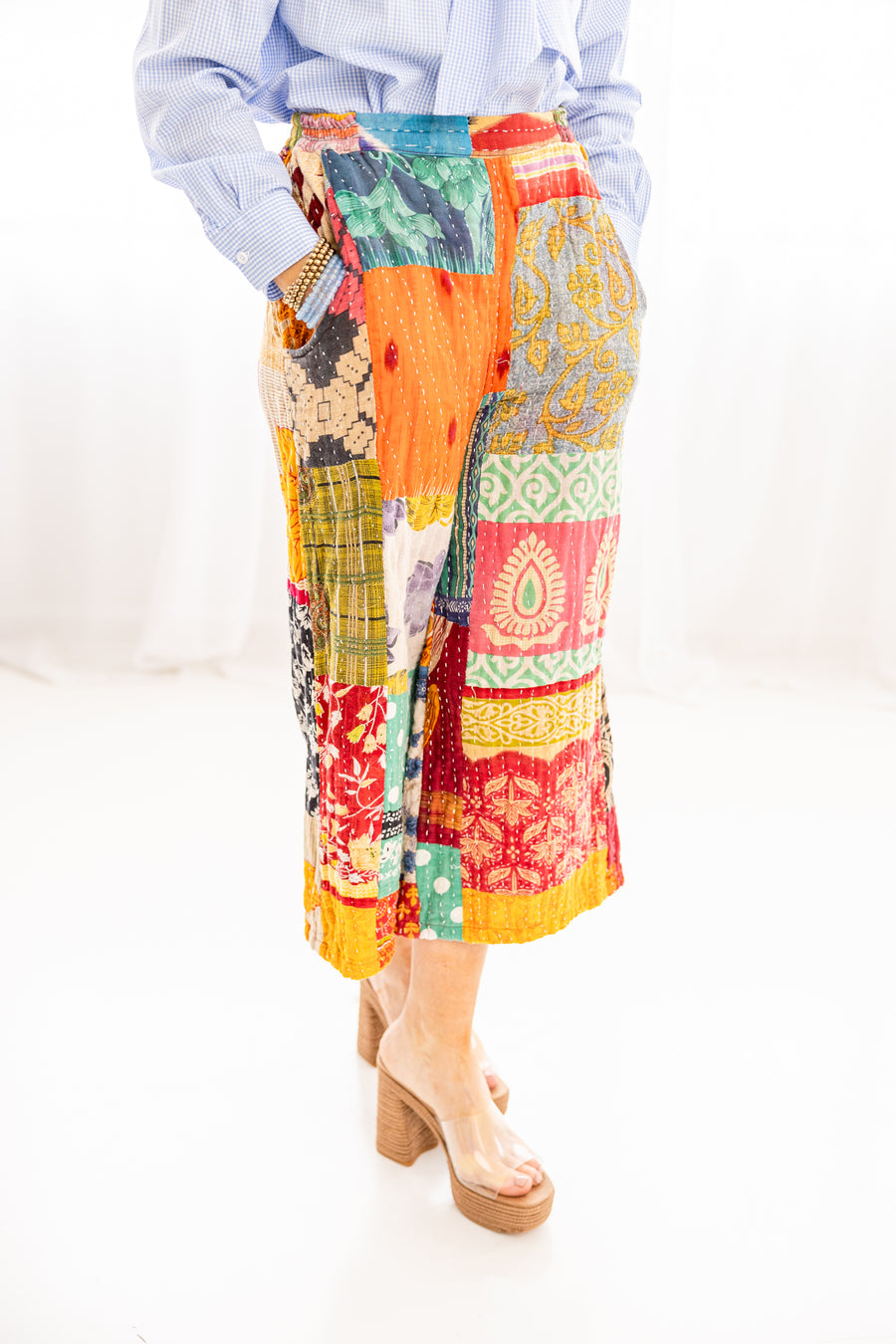 Kantha Sunrise Patchwork Pant