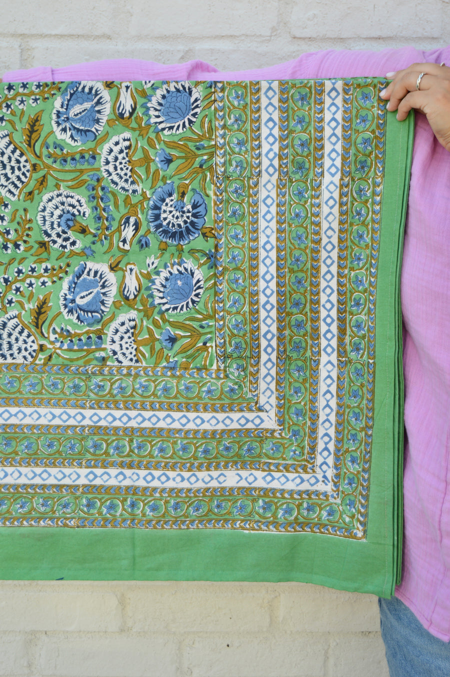 Minted Motif Tablecloth