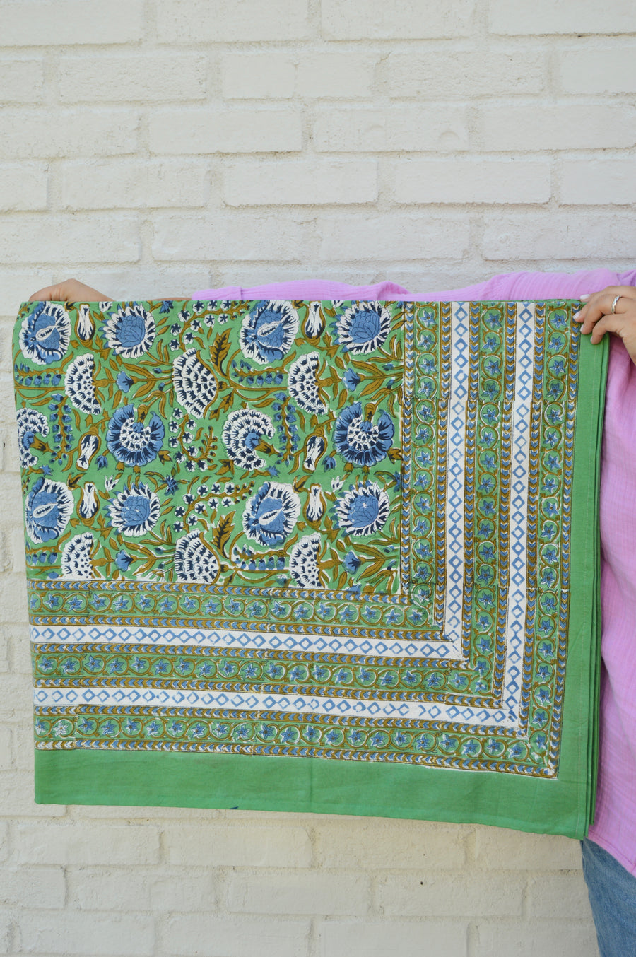 Minted Motif Tablecloth