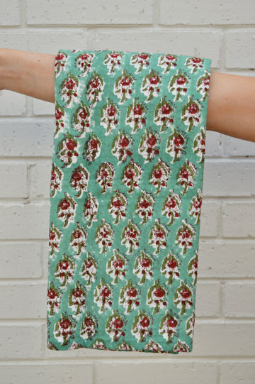Cottage Rose Tea Towel