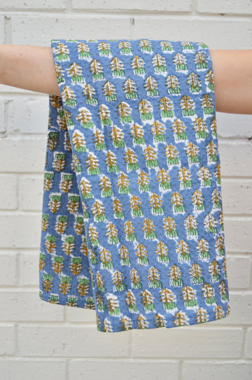 Traditional Blooms Tea Towel