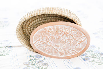 Oval Garden Bread Warmer Basket