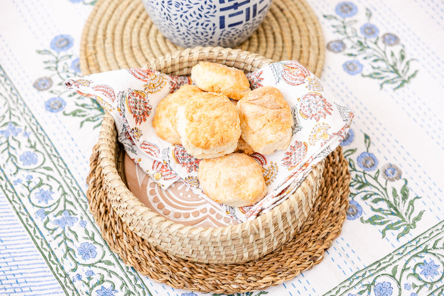 Rahab's Rope Floral Bread Warmer Basket