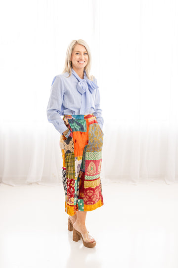 Kantha Sunrise Patchwork Pant