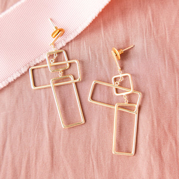 Geometric Faith Earrings