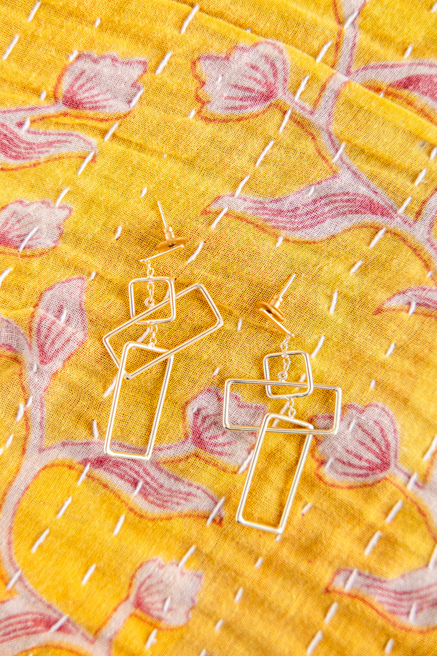 Geometric Faith Earrings