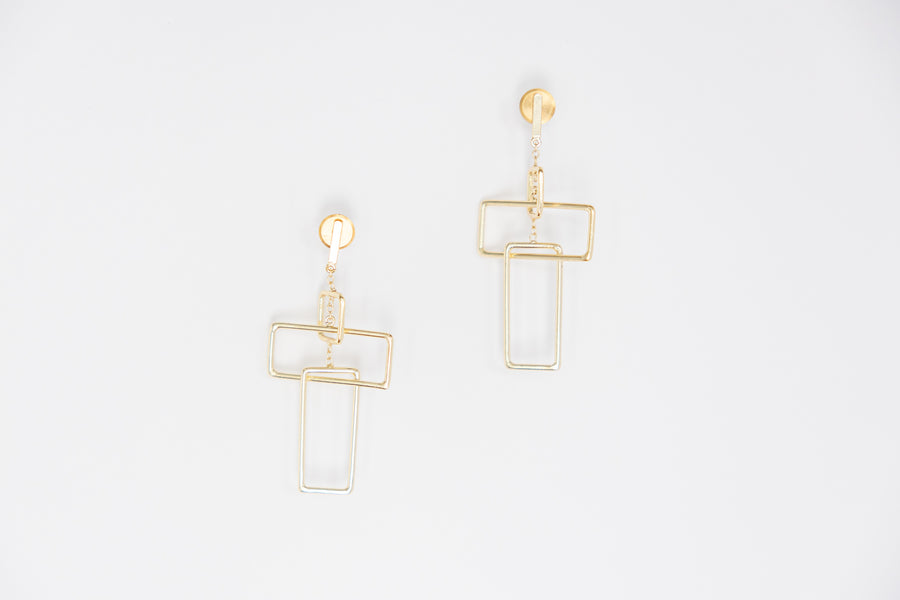 Geometric Faith Earrings