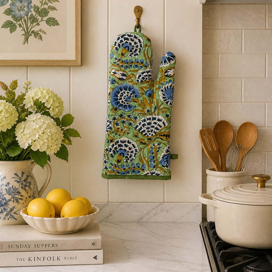 Minted Motif Oven Mitt