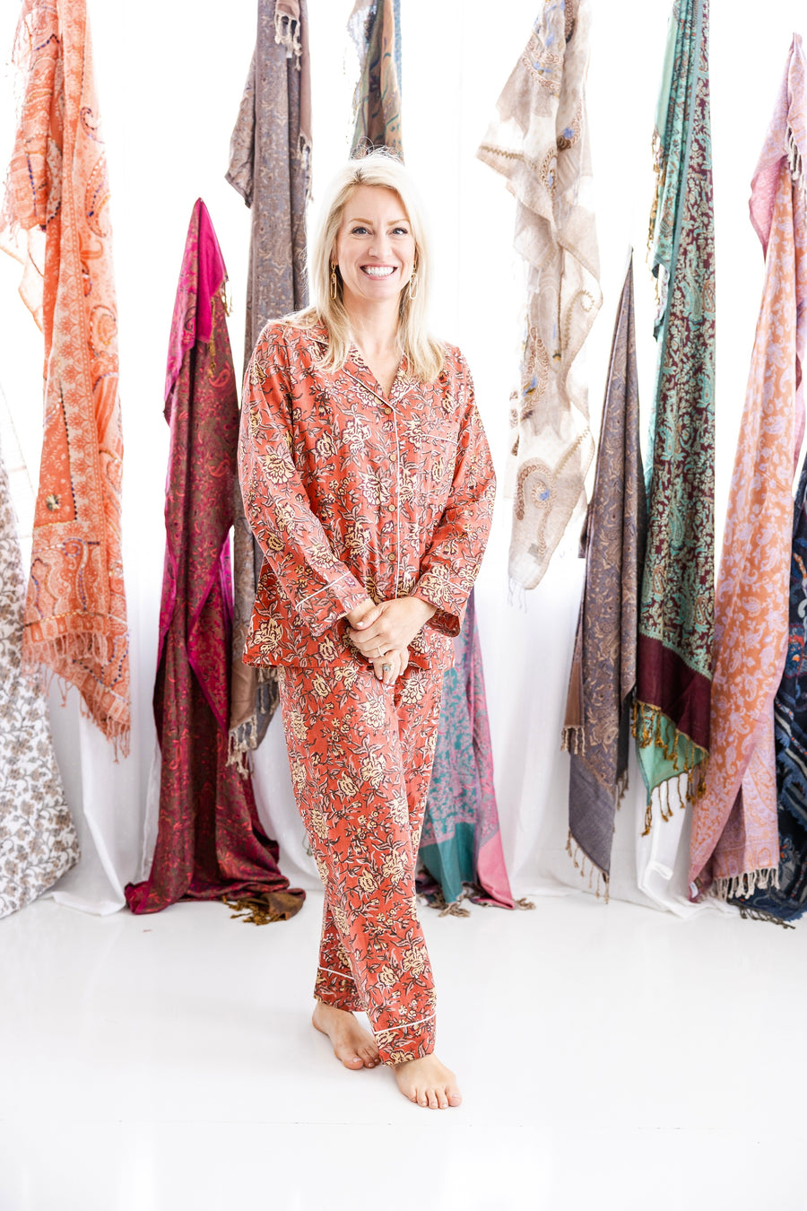Block Print Loverly Pajama Pants Set