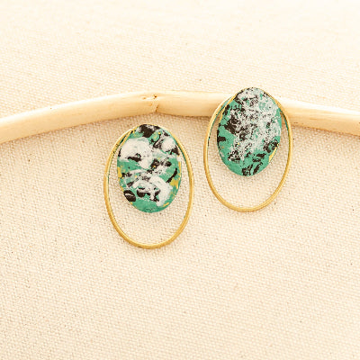 Turquoise Confetti Earring