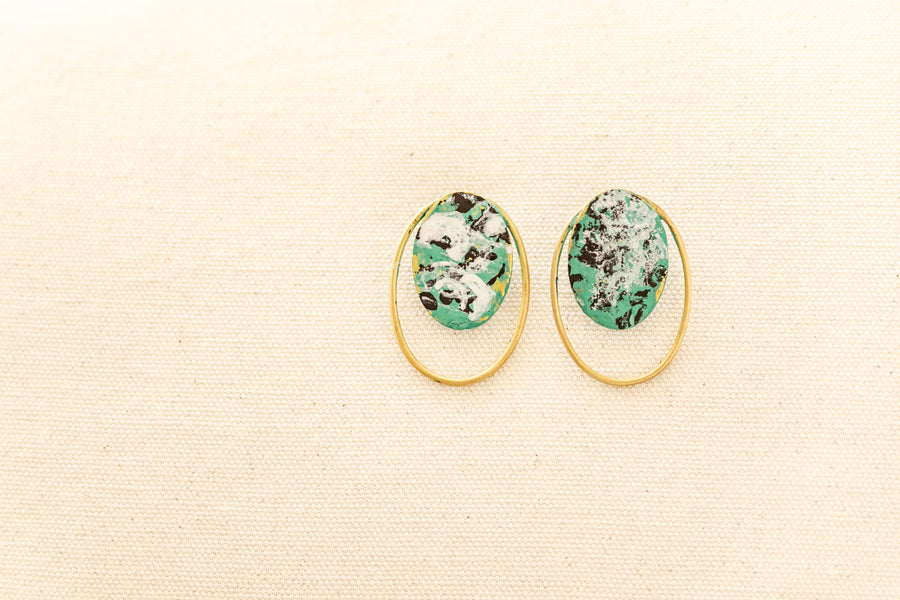 Turquoise Confetti Earring