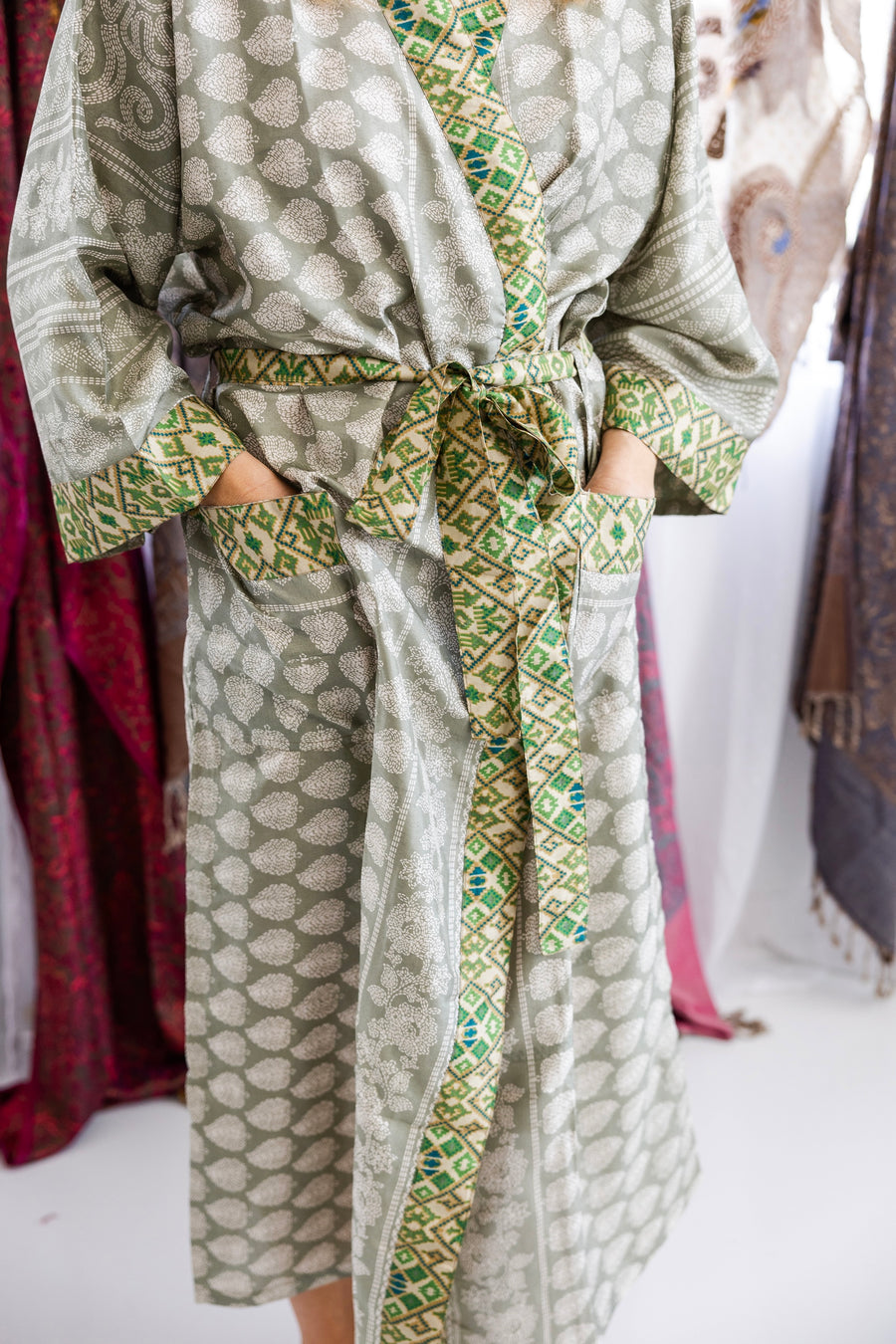 Silk Sari Kimono Full Length