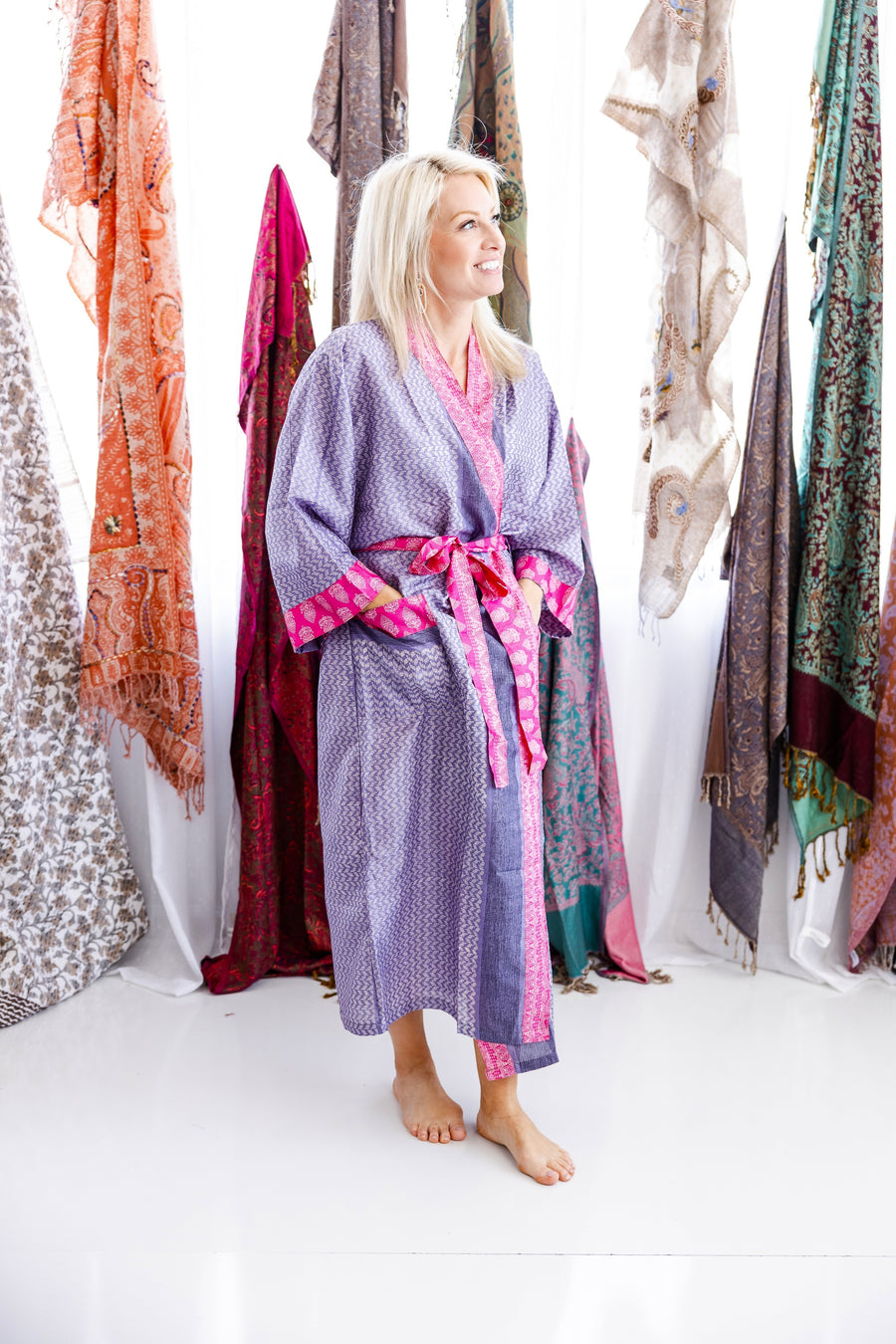 Silk Sari Kimono Full Length