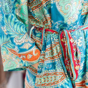 Paisley Mirage Silk Dress