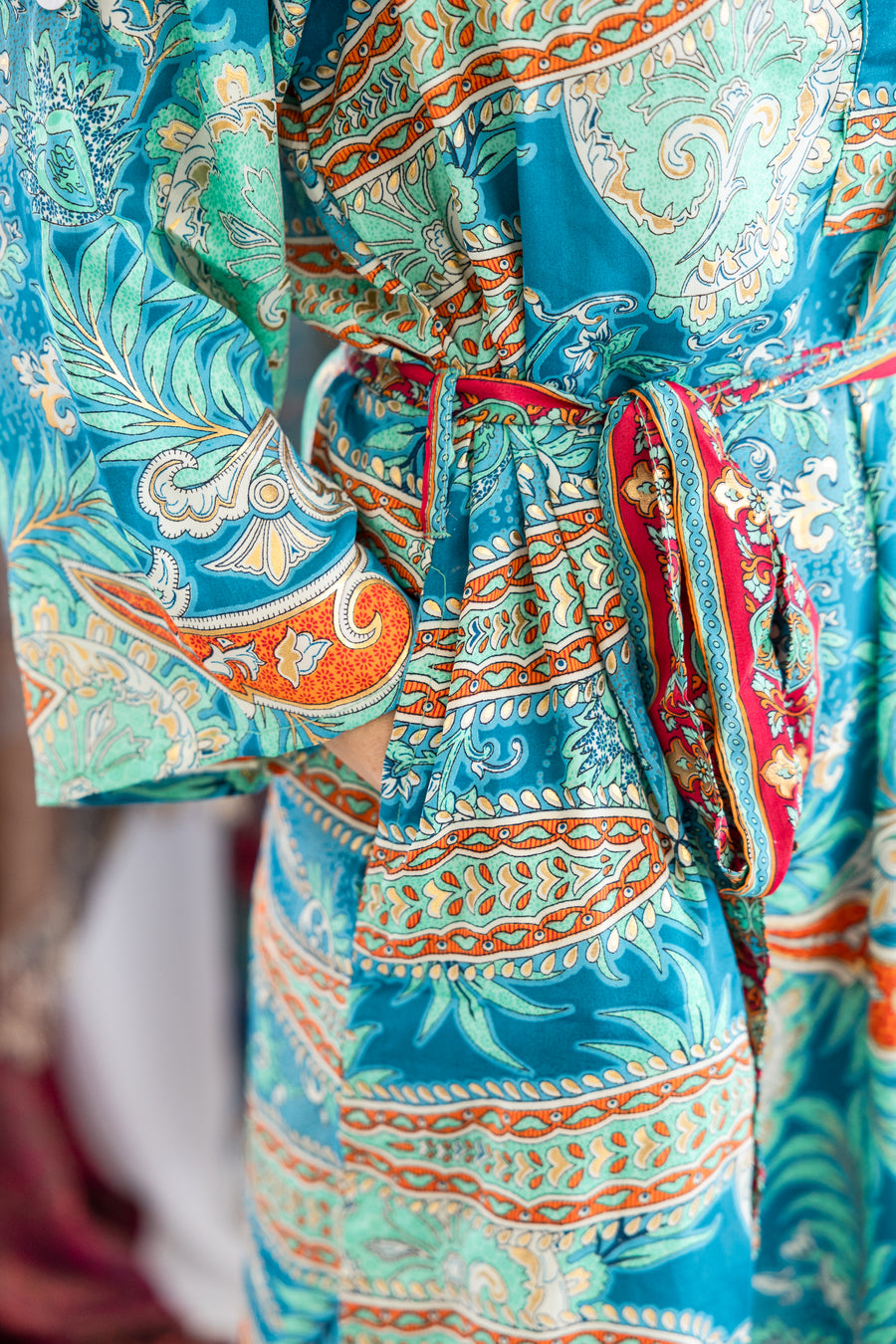 Paisley Mirage Silk Dress