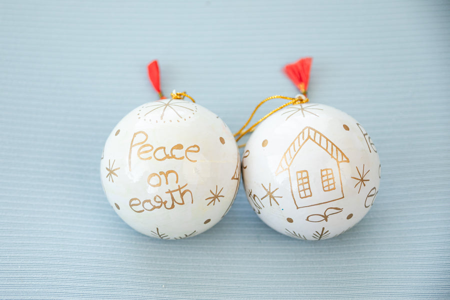 Peace on Earth Holiday Ornament