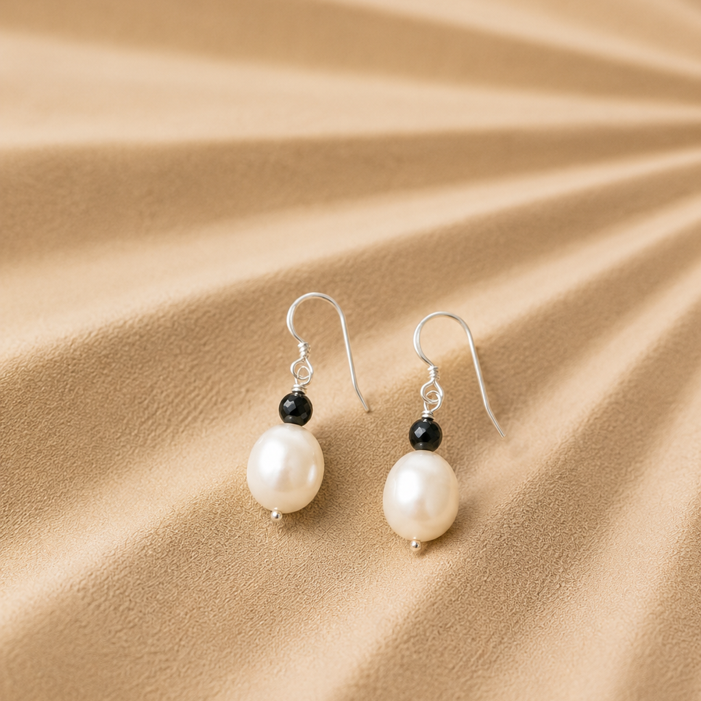 Pearly Moon Earrings