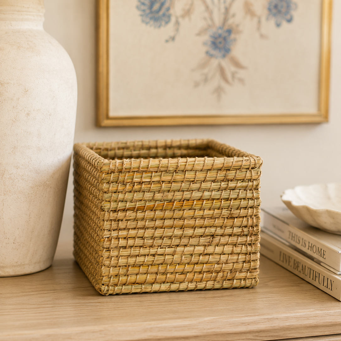 Golden Fields Handwoven Basket-Small