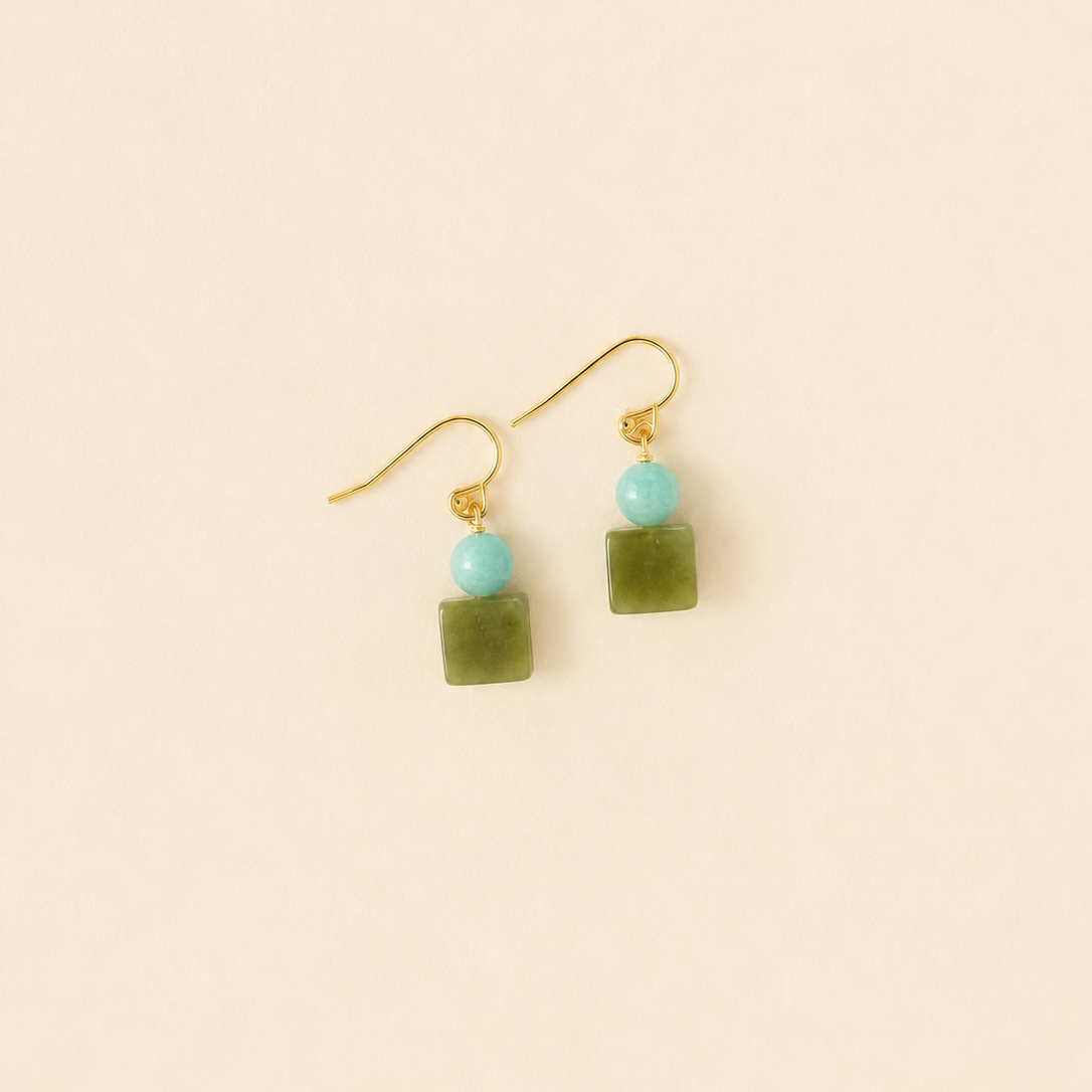 Sage & Sky Drop Earrings