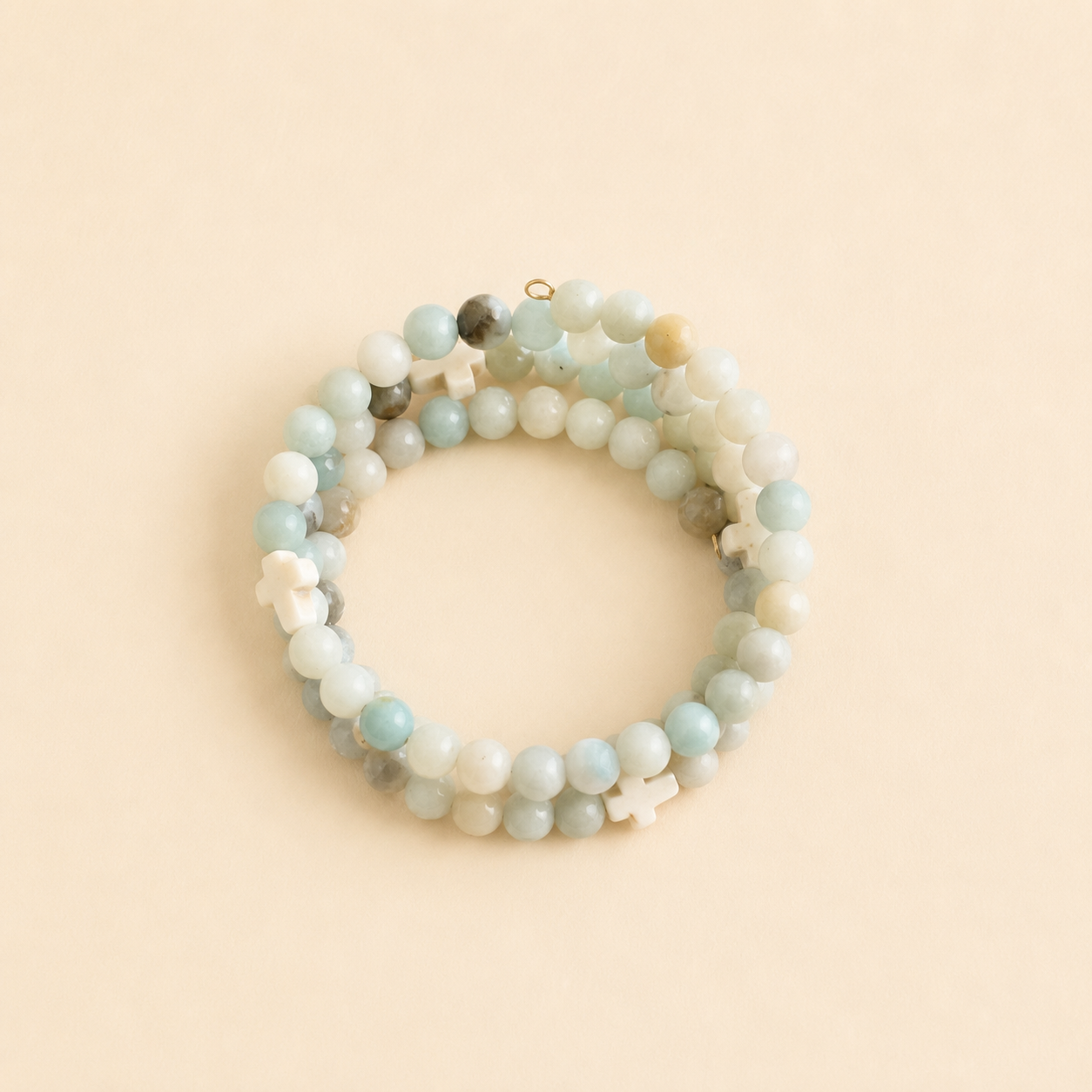 Good Money Bracelet- Amazonite Cross