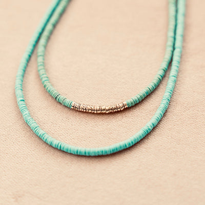 Shades of Sea - Double Layer Necklace