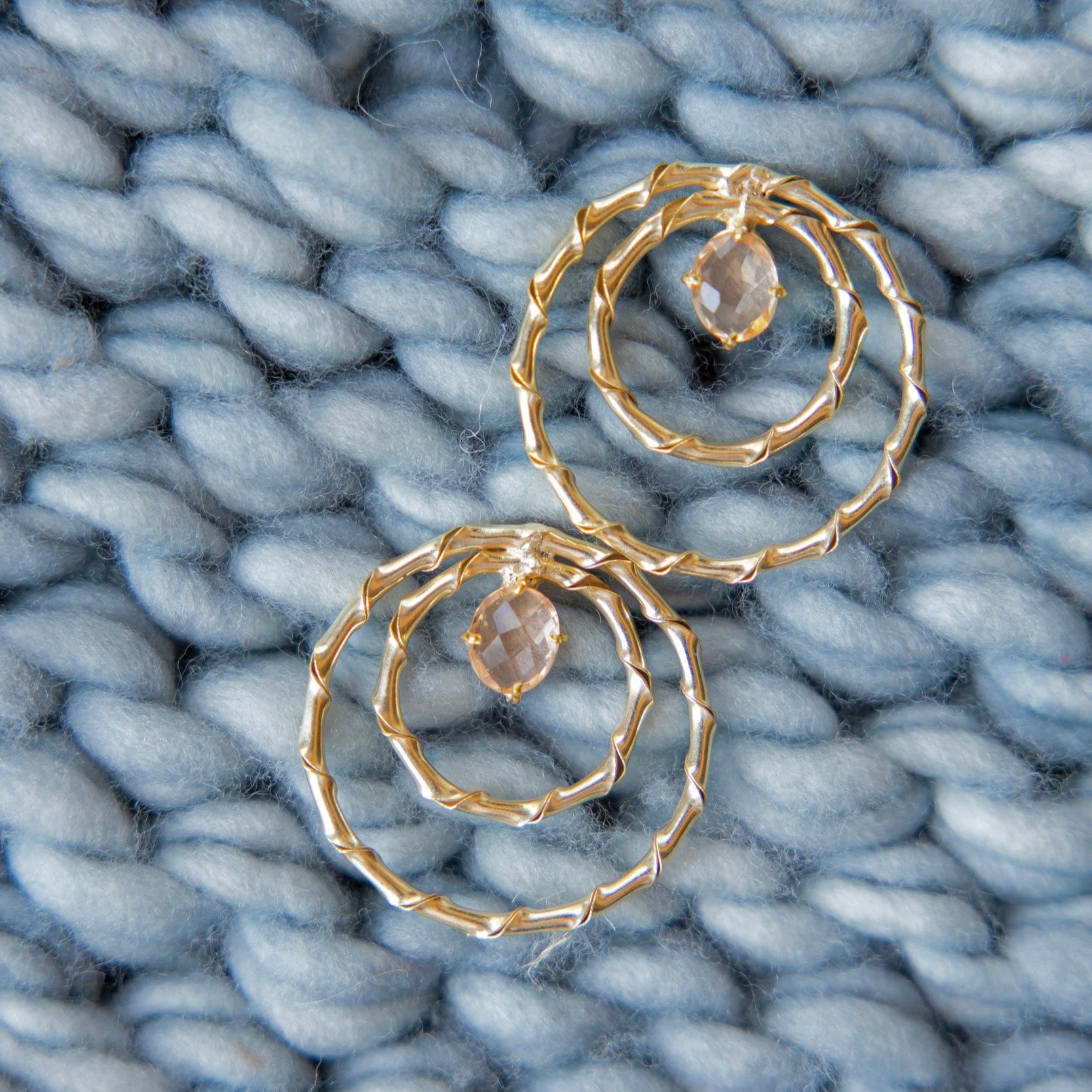 Rosewood Halo Earrings