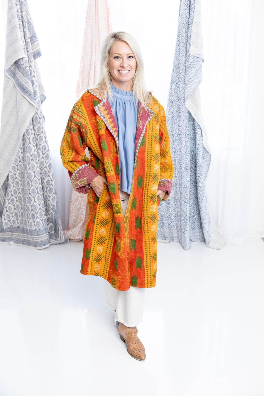 Ember Stitch Kantha Coat