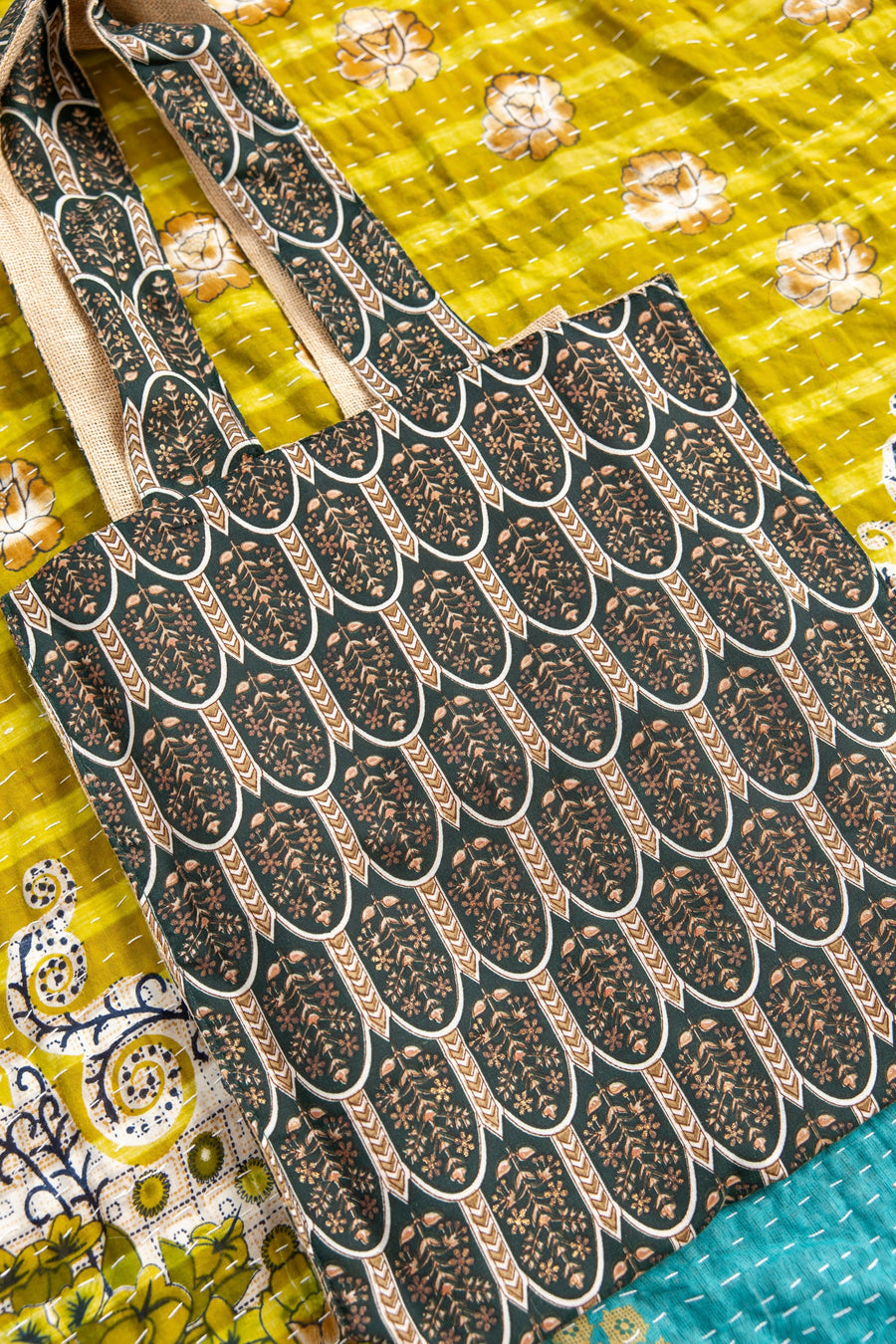Everyday Tote- Emerald Arches