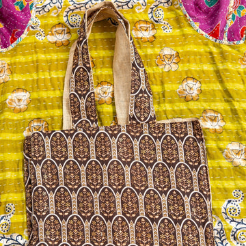Everyday Tote- Espresso Arches