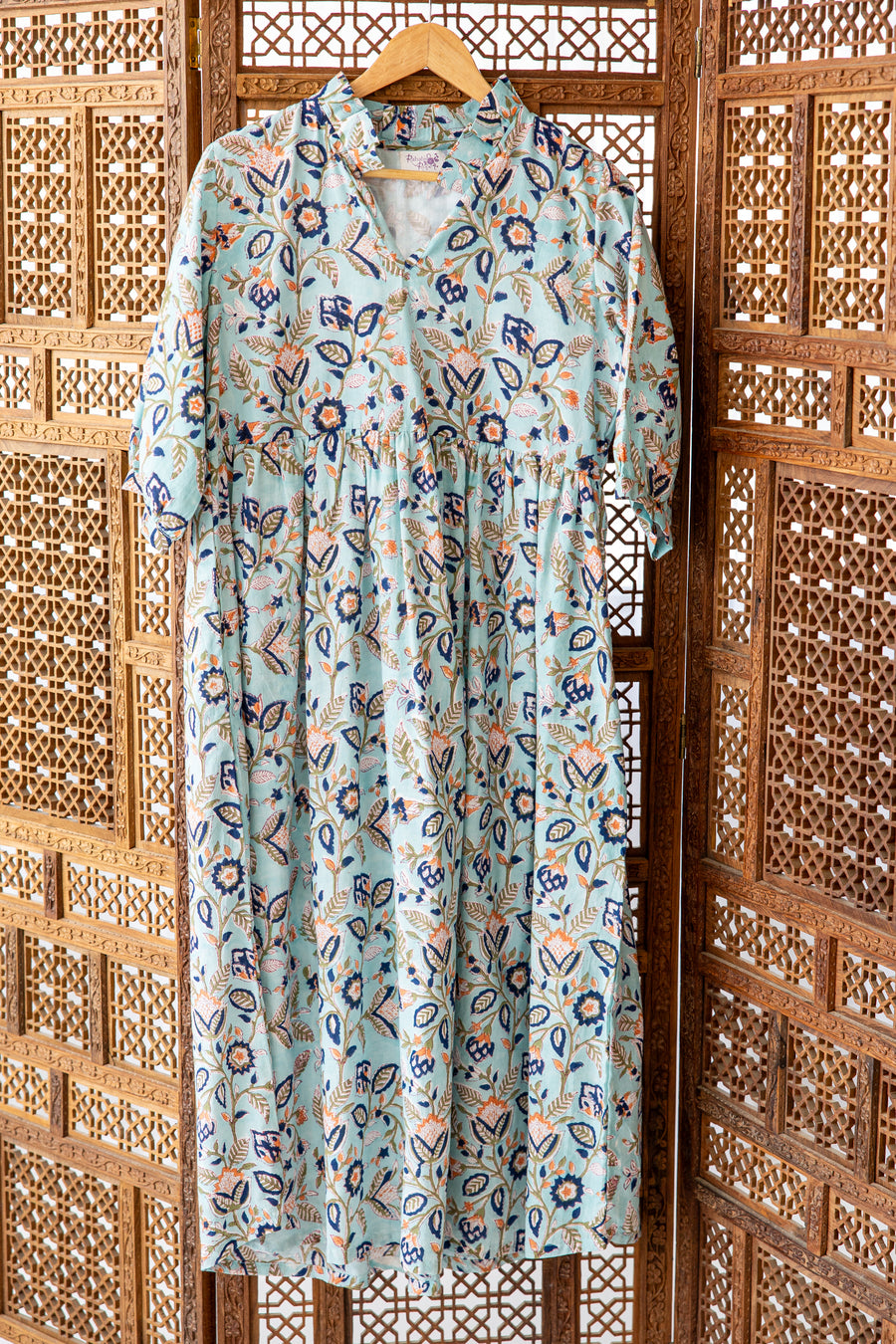 The Aqua Somerset Block Print Dress