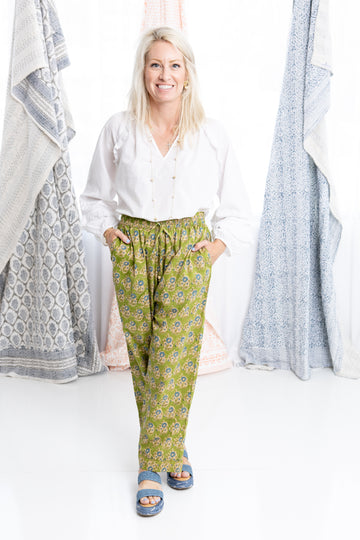 Olive Bloom Pants
