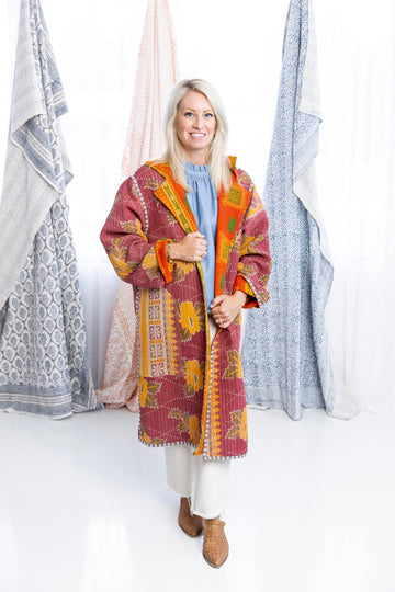 Ember Stitch Kantha Coat